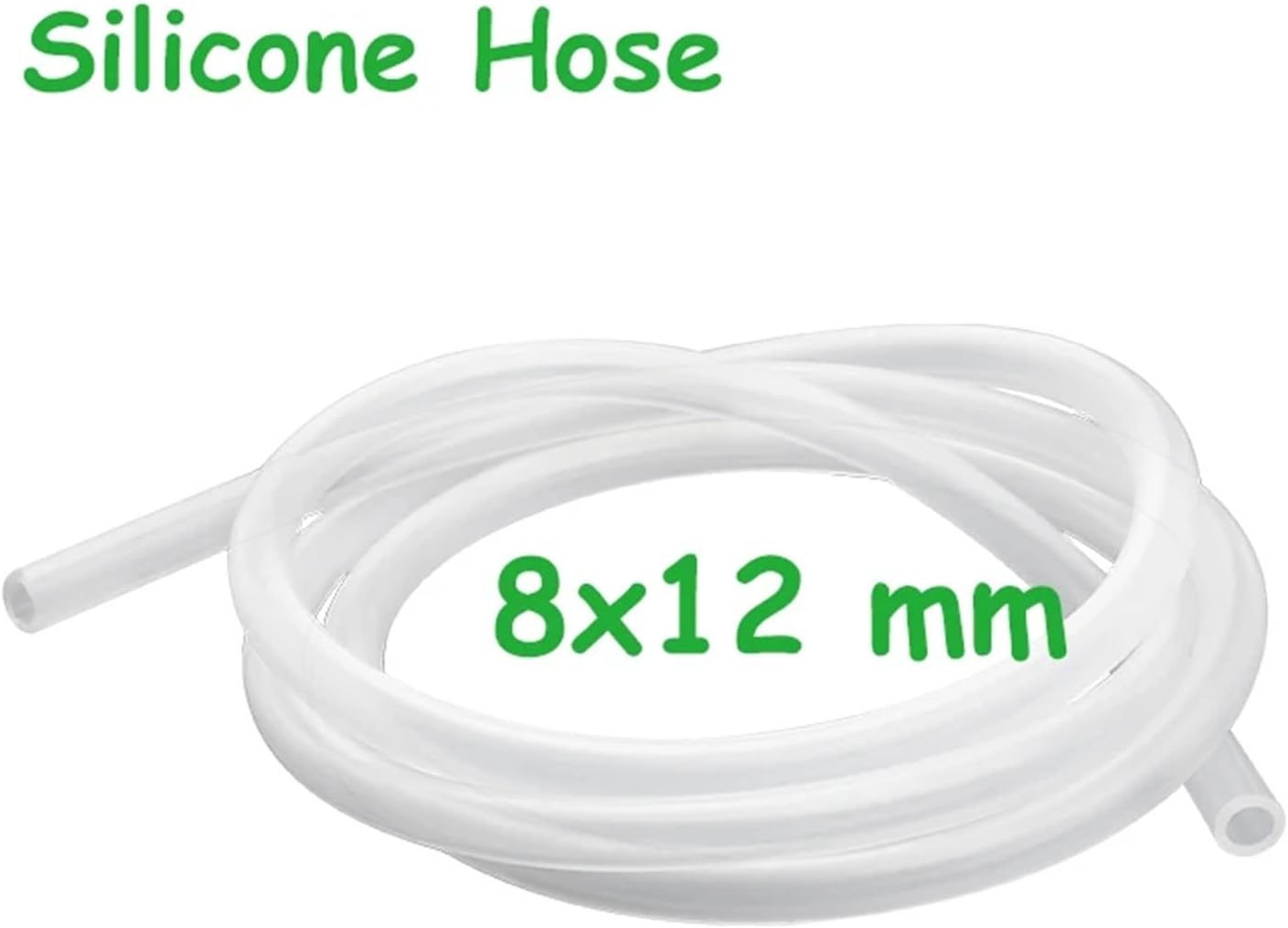 Beer Line 6pcs Silicone Hose 1M Non-Toxic Clear Beer Tubing Homebrew Kegerator Liquid Line(8x12)