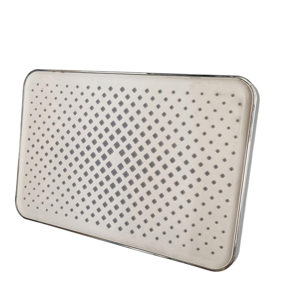 Pommeau de douche effet pluie design argenté haute pression durable