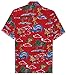 Hawaiian Shirt 41 Mens Christmas Santa Claus Party Aloha Holiday Red L