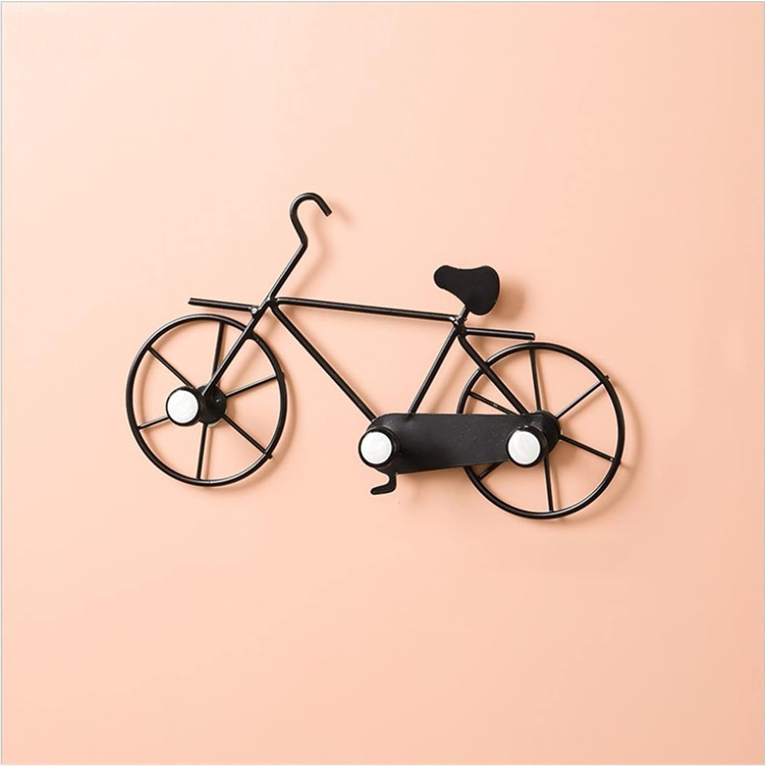 Wall Mounted Standard Coat Rack Wall Mounted Coat Hooks Sundries Hook Decoration Hallway Coat Hat Storage Bicycle Wall Hanging Creative Hook for Clothes Hats Robes Towels (Color : Black) (Black)