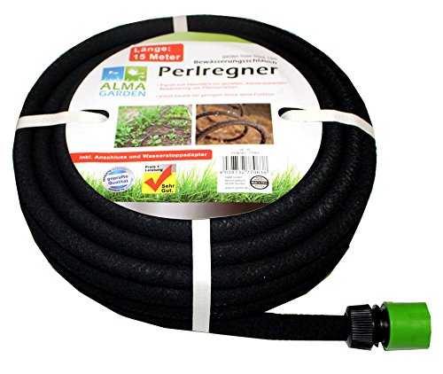 Alma Garden irrigatieslang parelfunctie zwart 15 m