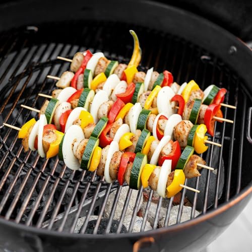 QWORK® 2 Stück Holzkohlenkörbe, Holzkohle Brikett Kraftstoff Halter, kompatibel mit Weber 47/57/67 cm Holzkohlegrills