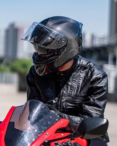 ILM Carbon Fiber Full Face Helmet