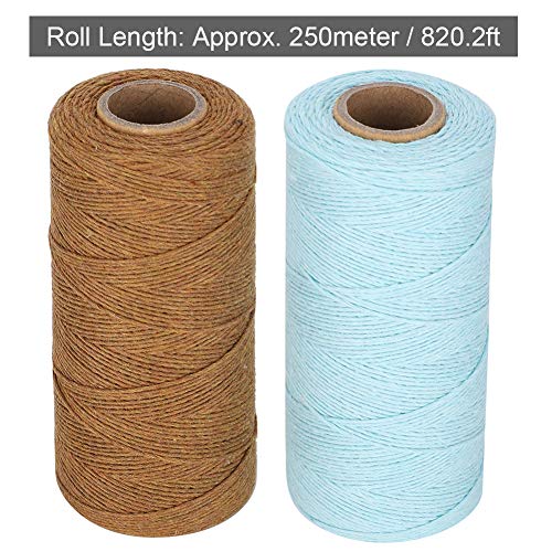 Amonida AMONIDAHIC0Y8FEXN Pure Cotton Yarn, 2 Rolls 8/4 Warp Thread Knit Yarn 250M Tensile Resistant Weaving Loom Cotton Thread thumb #4
