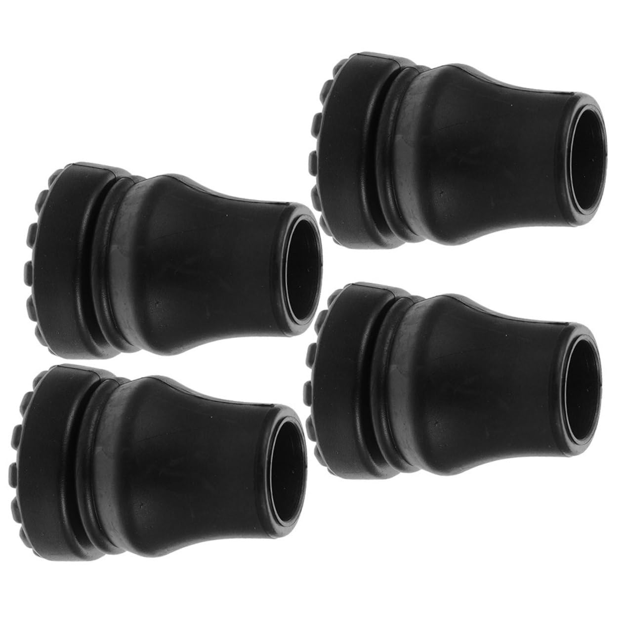 TOYANDONA Alfombrilla Antideslizante De Goma para Los Pies Funda para Bastón Trípode Accesorios para Andadores Puntas para Bastones Muletas Color Negro