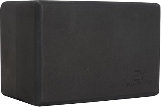 Everyday Yoga Premium Foam Block - Non-Slip High-Density Yoga Block for Balance, Stability & Stretching, EVA Foam Support, Multi Colors Single Block