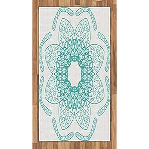 ABAKUHAUS Oriënteren Tapijt, Perzische Style Oriental, vlak Geweven Vloerkleed voor Woonkamer, Slaapkamer, Eetkamer, 80…