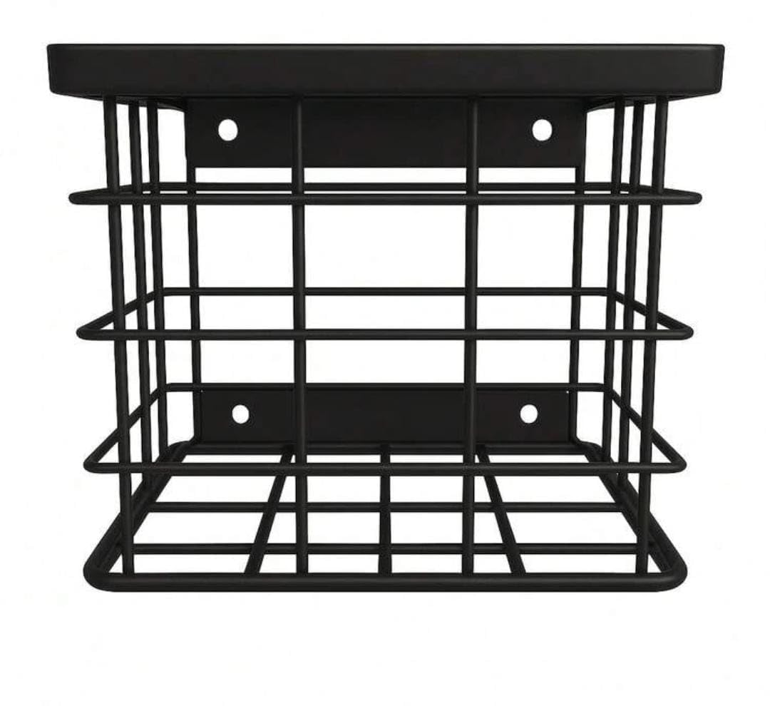 Stand Wallah Metal Wire Protective Cover, Wall Mount Heavy CCTV Cage Protection for Bullet Cameras, Indoor & Outdoor Use, 16.5 x 18 x 17 cm (Black)-picture-21
