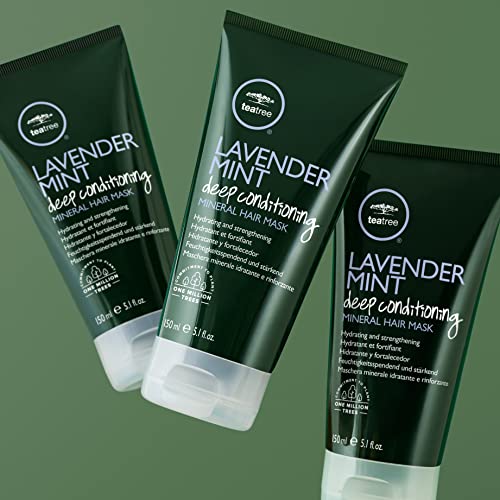 Tea Tree Lavender Mint Deep Conditioning Mineral Hair Mask, Hydrates + Strengthens, For Coarse + Dry Hair, 5.1 fl. oz. - Image 3