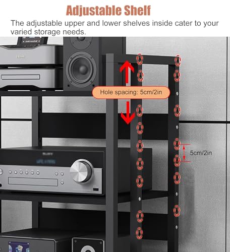 Étagère de support de composants audio robuste pour ranger vos lecteurs - 4