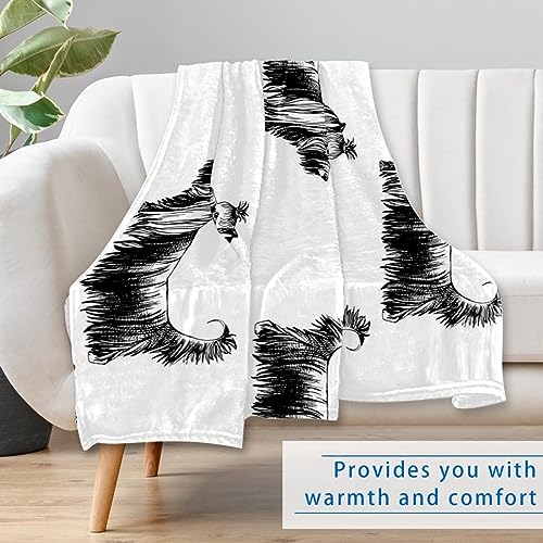 Couverture Yorkshire Terrier 150x100 cm plaid doux lit et canapé