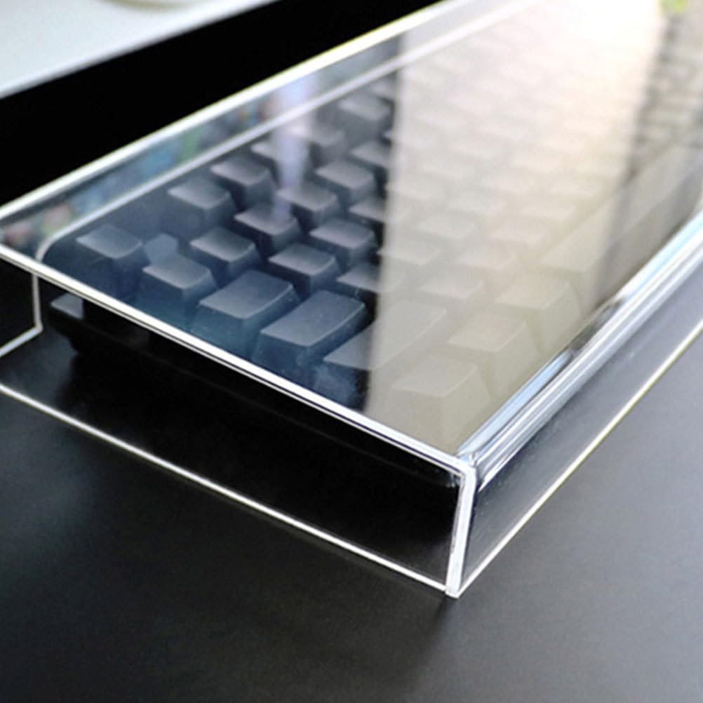 Yardwe Tastaturabdeckung Acryl 47X23.5X5.5 cm Transparente Schutzhaube Für Tastatur Staub- Und Wasserschutz Abnehmbare Tastaturhülle Für Gaming Pc Und Büro