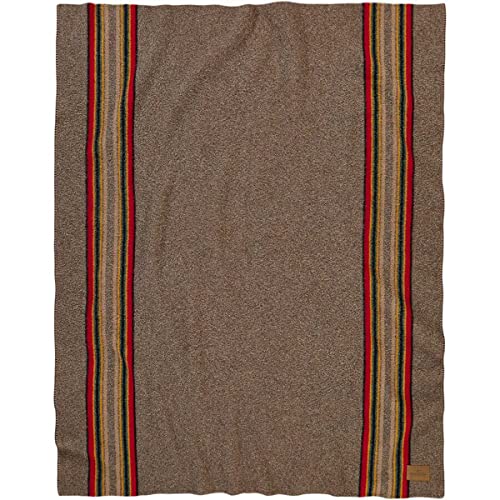 Pendleton Yakima Camp Wool Throw Blanket, Mineral Umber, One Size