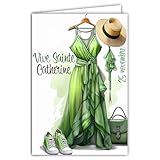 PRÉSENTATION SOIGNÉE: Carte de voeux professionnelle avec texte 'Vive Sainte Catherine' élégamment intégré au design