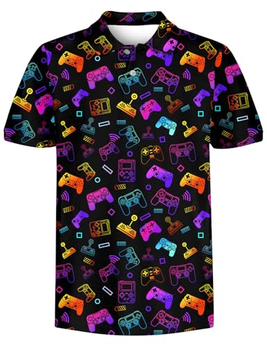 RAISEVERN Boys Neon Game Tops