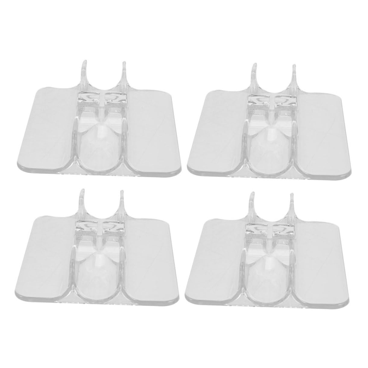 MUCKLILY 4pcs Inline Skates Display Stand: Transparent Roller Skate Holder For Stable Shoe Storage - Clear For Shops Events And Personal Use