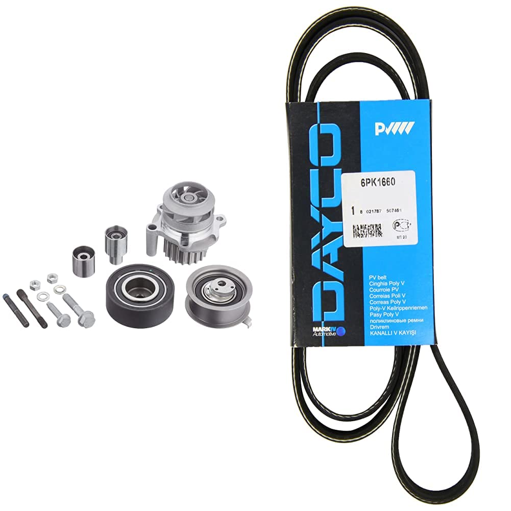 Dayco Ktbwp3600 Bomba De Agua Con Kit Correa Distribución + 6Pk1660 Correa Trapecial Poli V