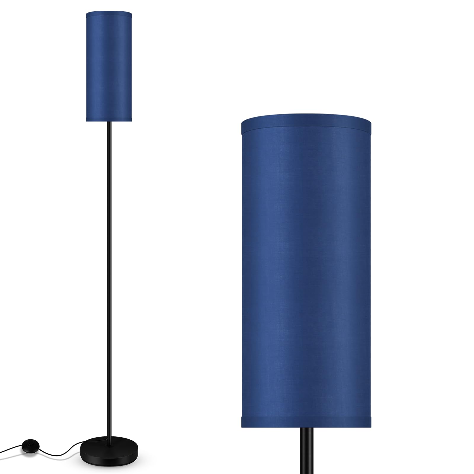 BoostArea Floor Lamps for Living Room, Modern Blue Floor Lamp, LED