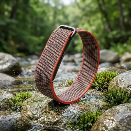 Image of Smart Fit Band Fitness Health Activity Tracker HRV Analysis, Sleep and Stress Monitor, Subscription Free Screenless Smart Bracelet (Orange)