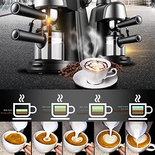 XMMLL Cafetera Filtro Cafetera 210ml Taza de bebida caliente, Máquinas de combinación de expreso para la oficina… - Imagen 8
