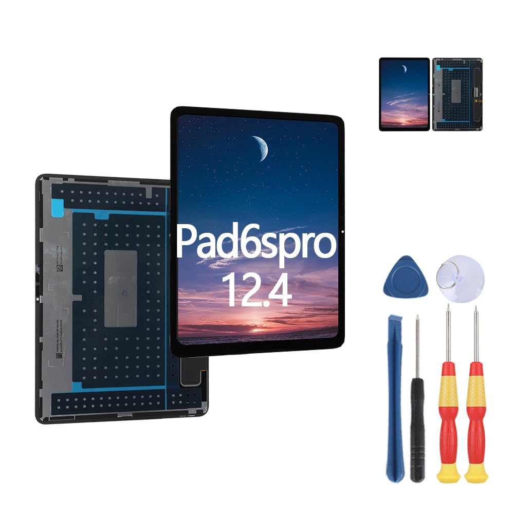 MinTroSD New Display Touch Screen for Xiaomi Pad 6S Pro LCD Display Replace Parts with Tools.(12.4 inches)