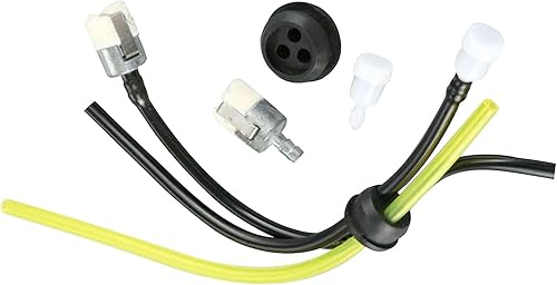 Kit de ventilación de filtro de línea de combustible para Echo SRM V13700003 13211546730 (Negro y amarillo)