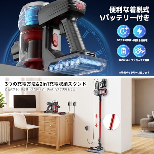 Hearten 掃除機 コードレス A7 の商品画像 5
