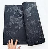 2PCS African Sego Headtie Jacquard Gele Wrapper ASO EBI Head Turban Bonnet Fabric Nigeria Headscarf Plain Black 2.5yard
