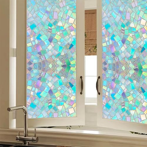 Película para ventana adhesiva de vidrio con diseño colorido miniatura 1