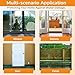 10 Pcs Water Activated Barrier for Flooding 5 FT x 7.8 Inch Absorbent Flood Barriers for Home Sandless Sandbag Reusable Water Diverter for Door Garage Basement Prevention Rain