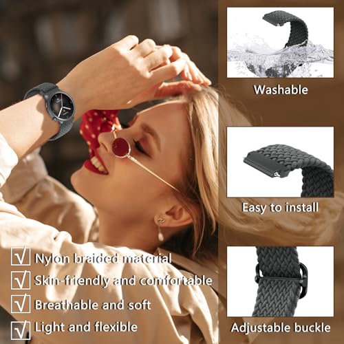 MaEiol 22mm Straps Nylon Braided for Xiaomi Watch S4/S4 Sport/Xiaomi Redmi Watch 5 Active/5 Lite/Amazfit Bip 6/Bip 5 /Amazfit Balance/GTR 4 /GTR 3 Pro - Image 3