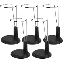 SOIMISS Pack of 5 Lightstick Stands Black PVC Iron Action Figure Holder 10 cm Kpop Light Stick Holder Light Sticks Stand for Figures Concert Collection Camping