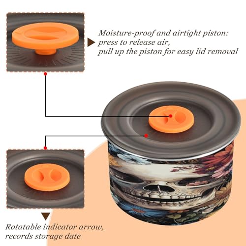 Contenedor de café de acero inoxidable con tapa hermética 17 oz miniatura 4