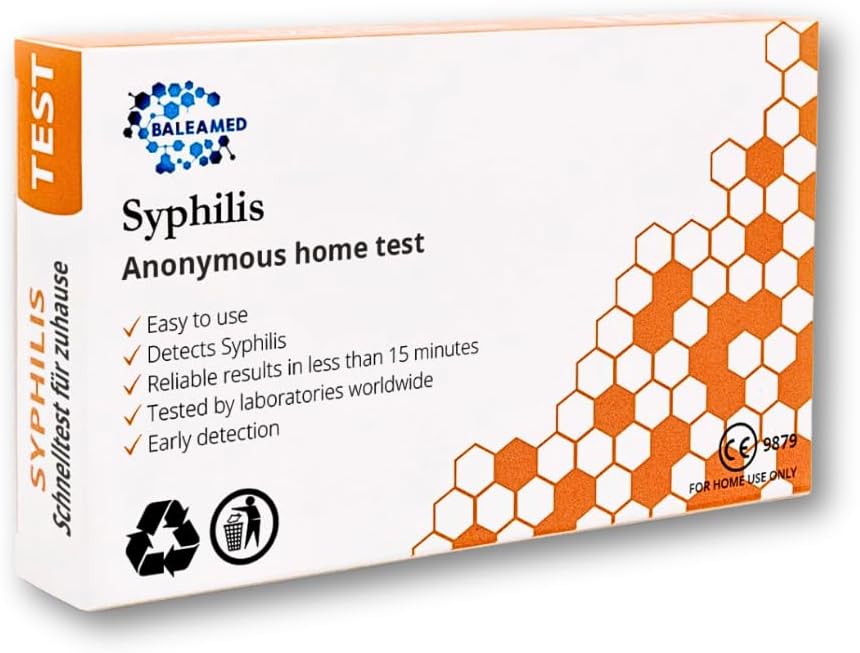 Syphilis Quick Self Test Kit | for Men and Women | Anonymous - Safe - Fast | Easy to use | Awarded with 99% Accuracy