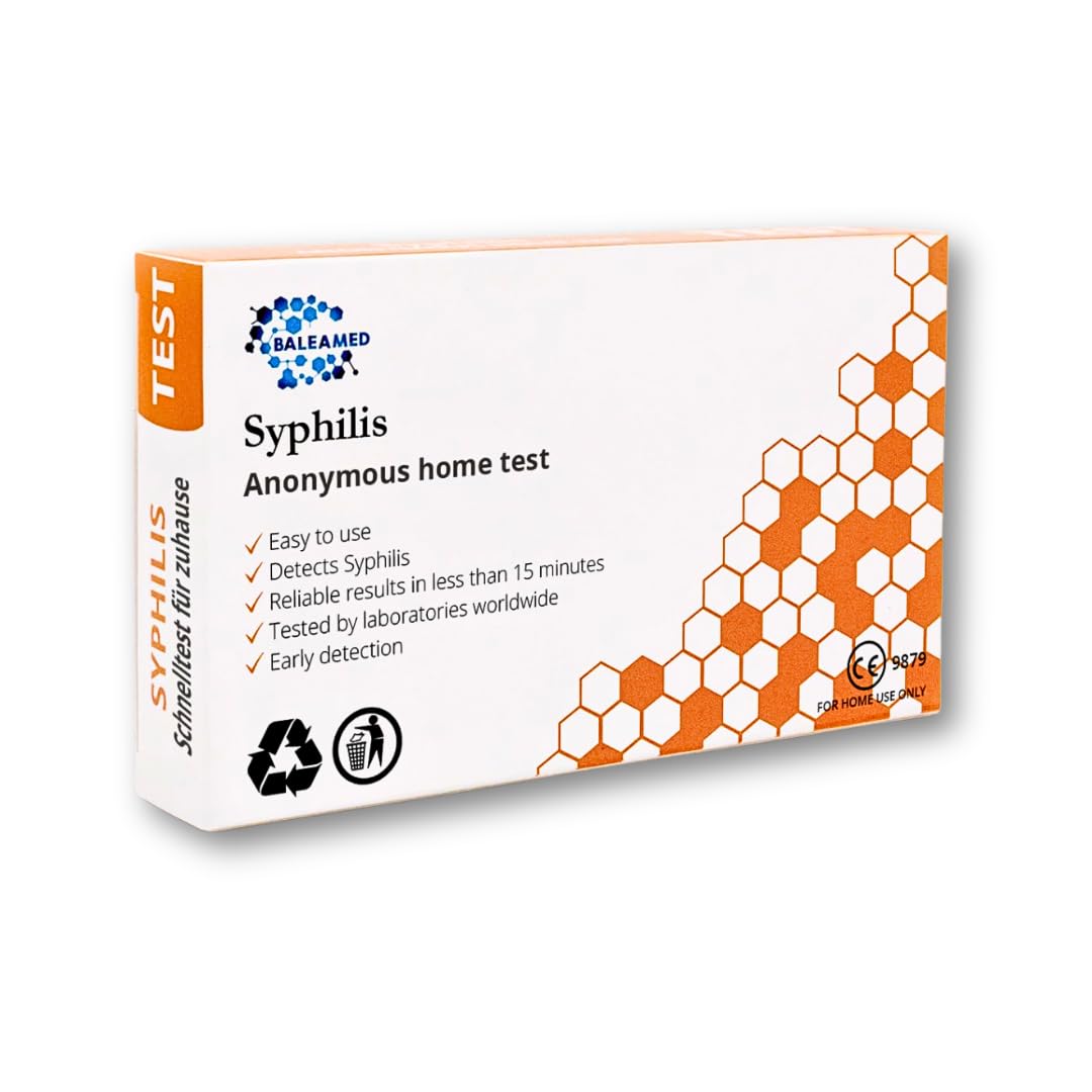 Syphilis Quick Self Test Kit | for Men and Women | Anonymous - Safe - Fast | Easy to use | Awarded with 99% Accuracy