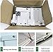 Wall Bed Mechanical Hardware Kit DIY Murphy Bed Wallbed Mounting Springs Mechanism Heavy Duty Support for King Queen Bed,Collector88