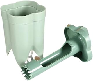 2-in-1 Fruit Pepper Corer Color Seed Removing Tool Portable Kitchen Reusable Vegetable Coring(Green)