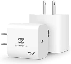 Amazon.com: Fast Charger 20 Watt,2 Pack USB C Wall Charger, Type C ...