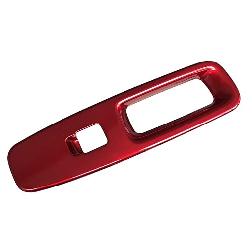 Miniatura 9 de ruihe 4 piezas de cubierta de panel de control de ventana de puerta de automóvil rojo ajuste para Hyundai Elantra N HEV 2021 2022 2023 2024 2025