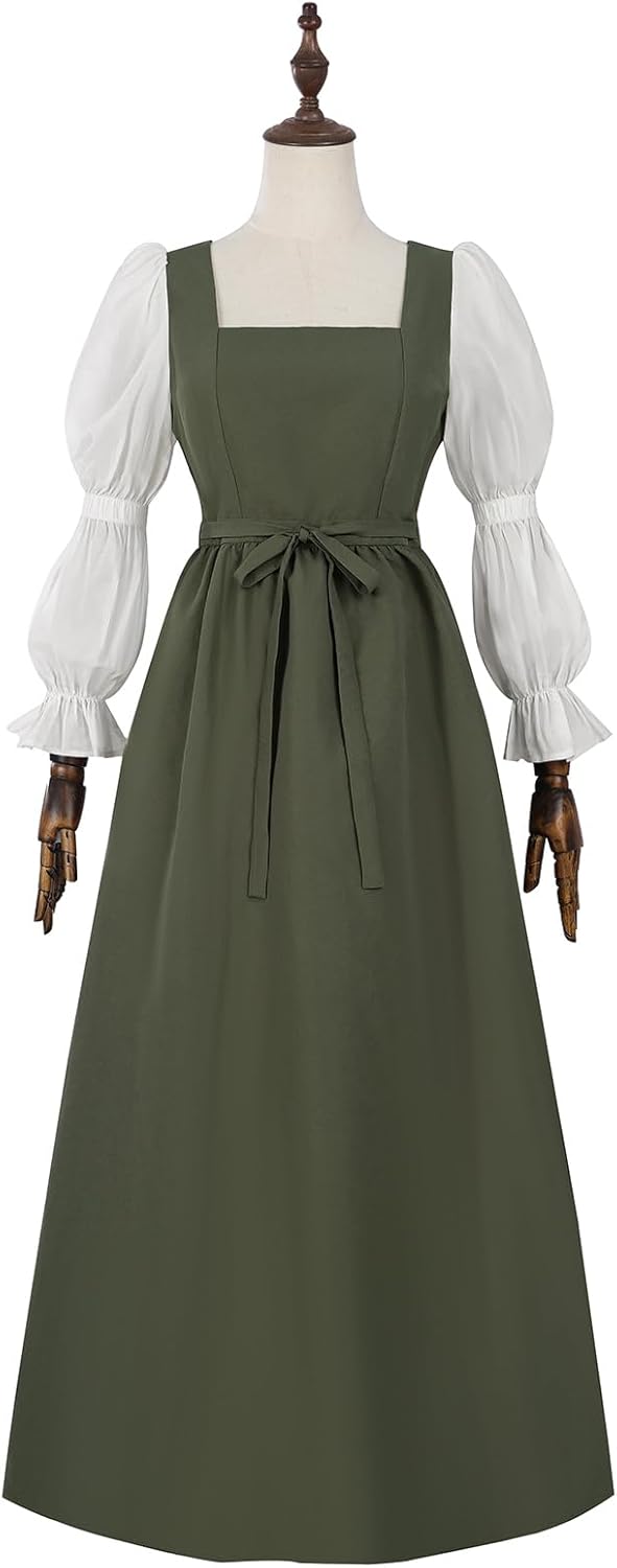 NSPSTT 1800s Dress for Women Renaissance Dress Victorian Womens Costumes