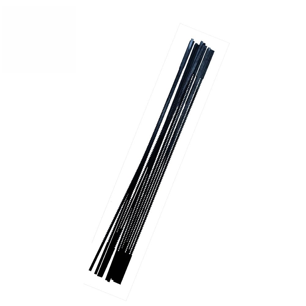 Metal Cutting Jig Blades, 36PCS 5 inch Plain End Scroll Saw Blades 130mm 10 TPI for Woodworking