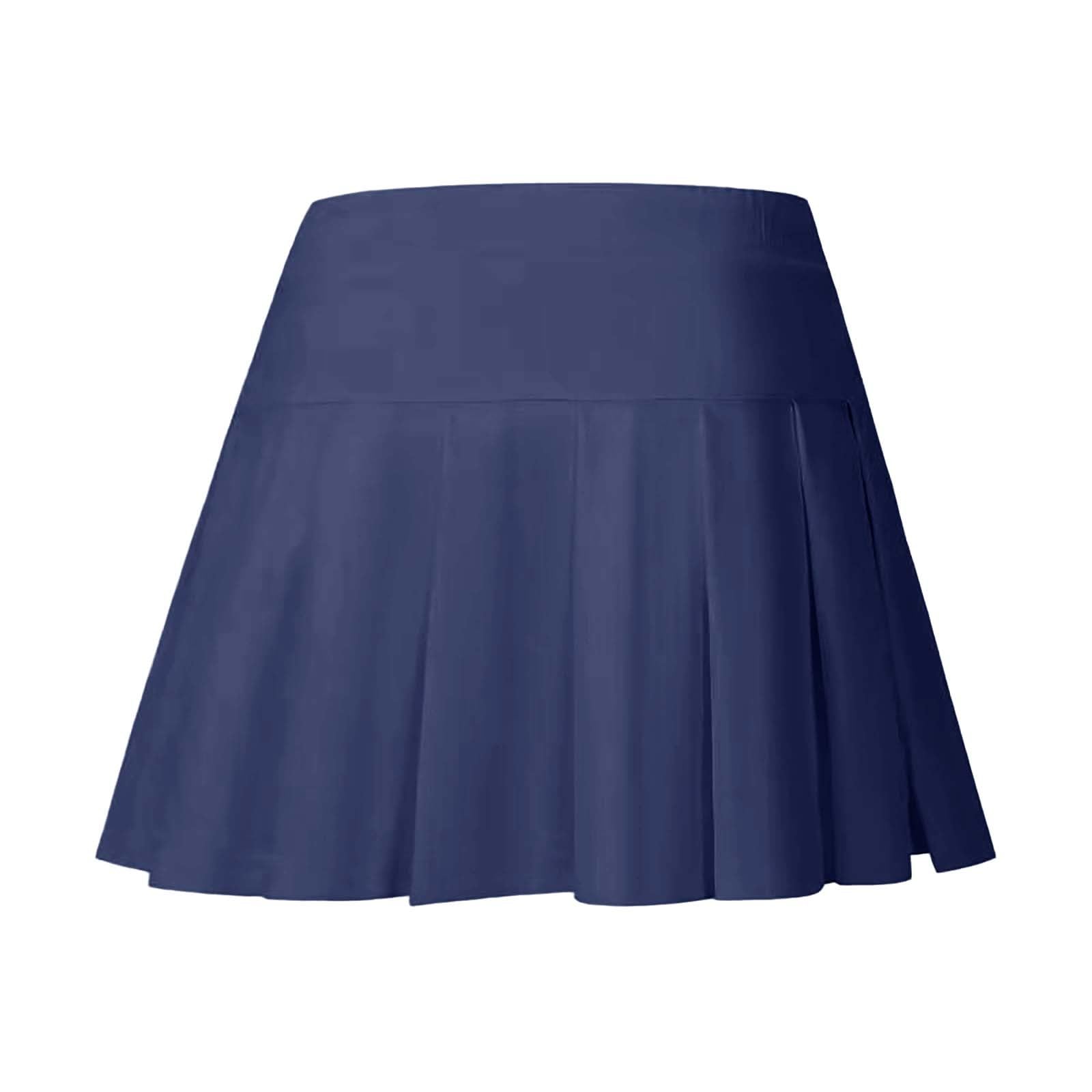 Falda de tenis plisada para niñas, falda atlética de cintura alta para correr, uso casual, faldas deportivas transpirables de secado rápido para niños y adolescentes