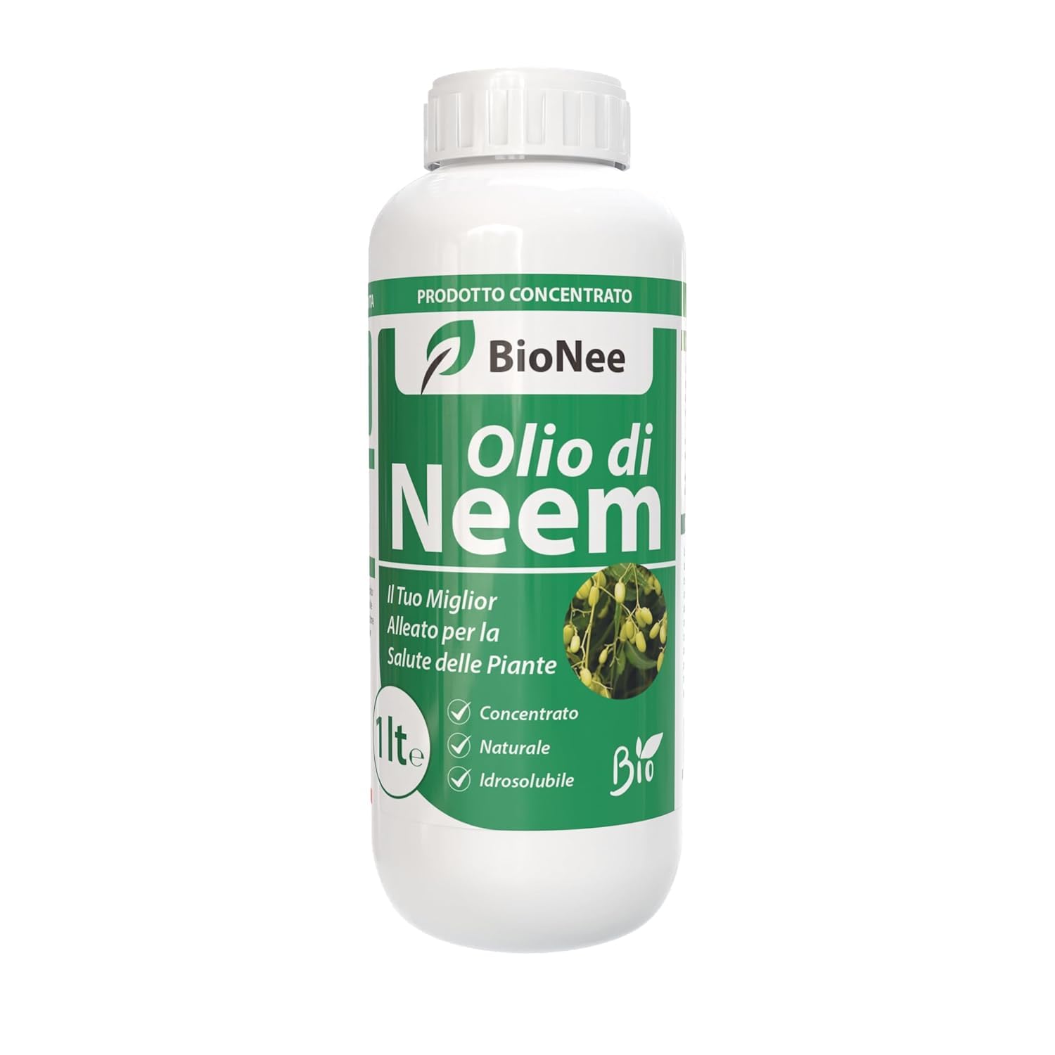 Olio di Neem insetticida naturale concentrato biologico solubile in acqua 1 litro
