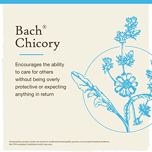 Bach Original Flower Remedies, Chicory For Unconditional Love, Natural Homeopathic Flower Essence, Holistic Wellness And Stress Relief, Vegan, 20Ml Dropper #TOP2