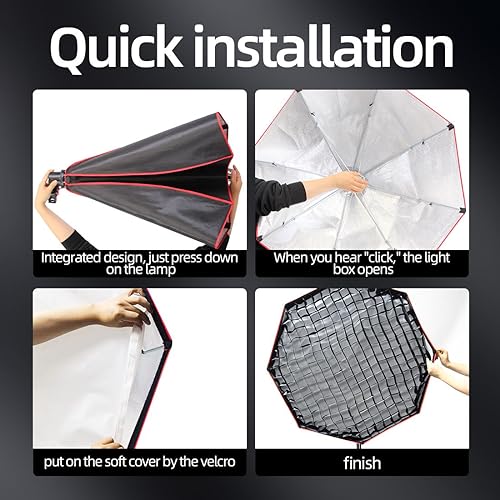 Shirtal SOFTBOX Photography Lighting Kit,37 Inch Octange Softbox Lighting Kit thumb #4