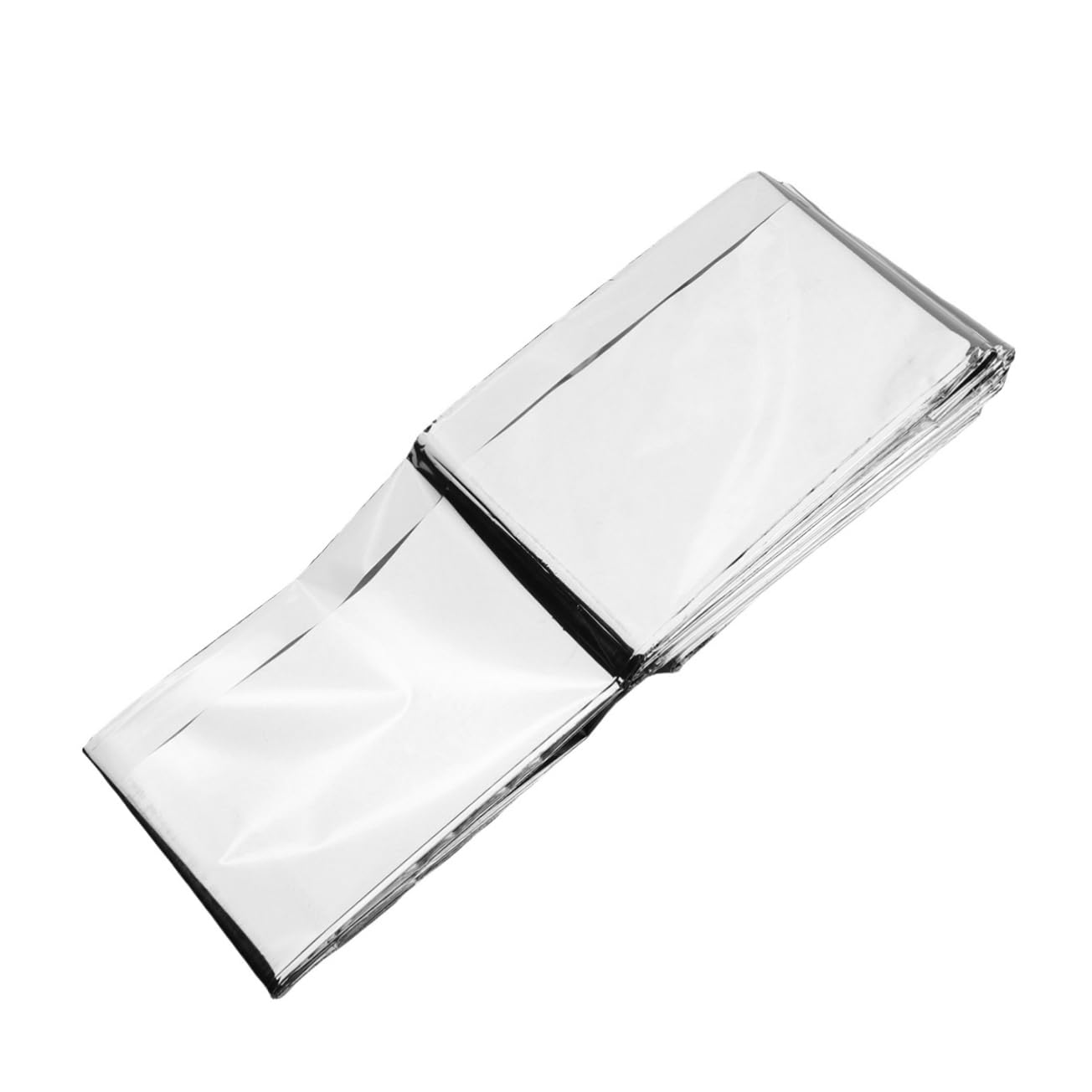 BCOATH 5Pcs Thermal Emergency Blankets Reflective Survival Blankets for Outdoor Use Camping Hunting Silver Efficient Heat Retention Lightweight Design