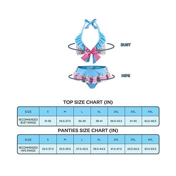 Littleforbig-Rueschen-Neckholder-V-Ausschnitt-Bikini-Set-Zweiteilige-Bademode-Badeanzug-Badeanzug-Baby-Cuties Littleforbig Rüschen Neckholder V-Ausschnitt Bikini Set Zweiteilige Bademode Badeanzug Badeanzug - Baby Cuties