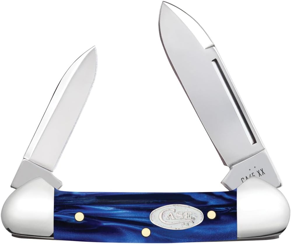 Case XX Pocket Knife BABY BUTTERBEAN BLUE PEARL KIRINITE Item #23449-102132 SS - Length Closed: 2 3/4Inches