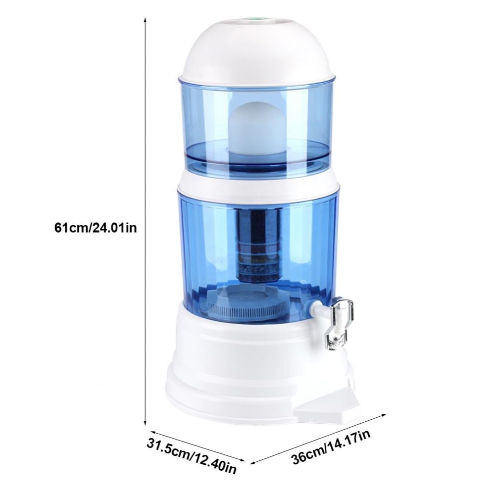 Cocoarm Destilador de Agua Purificador con Filtros para Agua Doméstica Jarra 16L