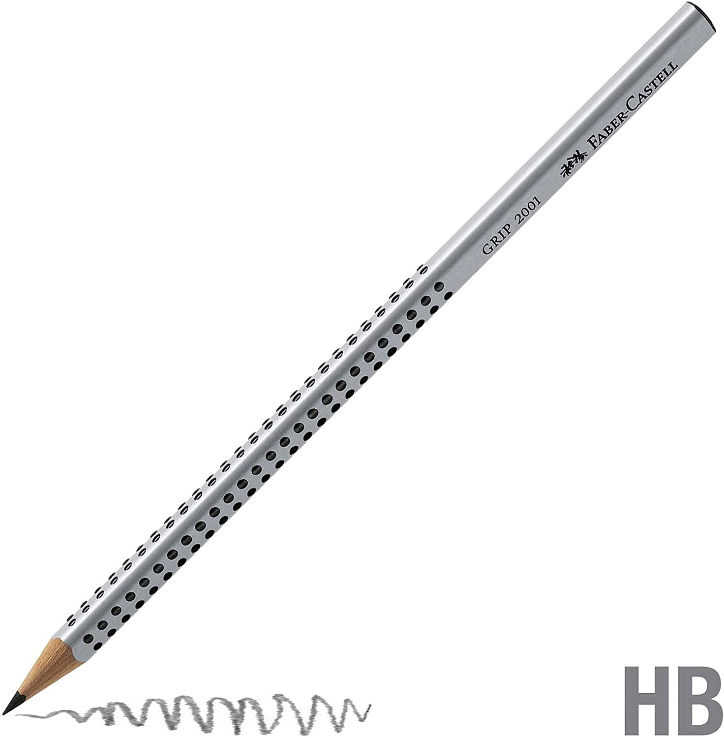 Faber-Castell Grip 2001 - Matite triangolari in grafite HB, confezione da 12, (11-317000_12)